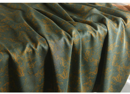 Tissu satin de coton bleu pierre : largeur 140 cm, pour rideaux et ameublement
