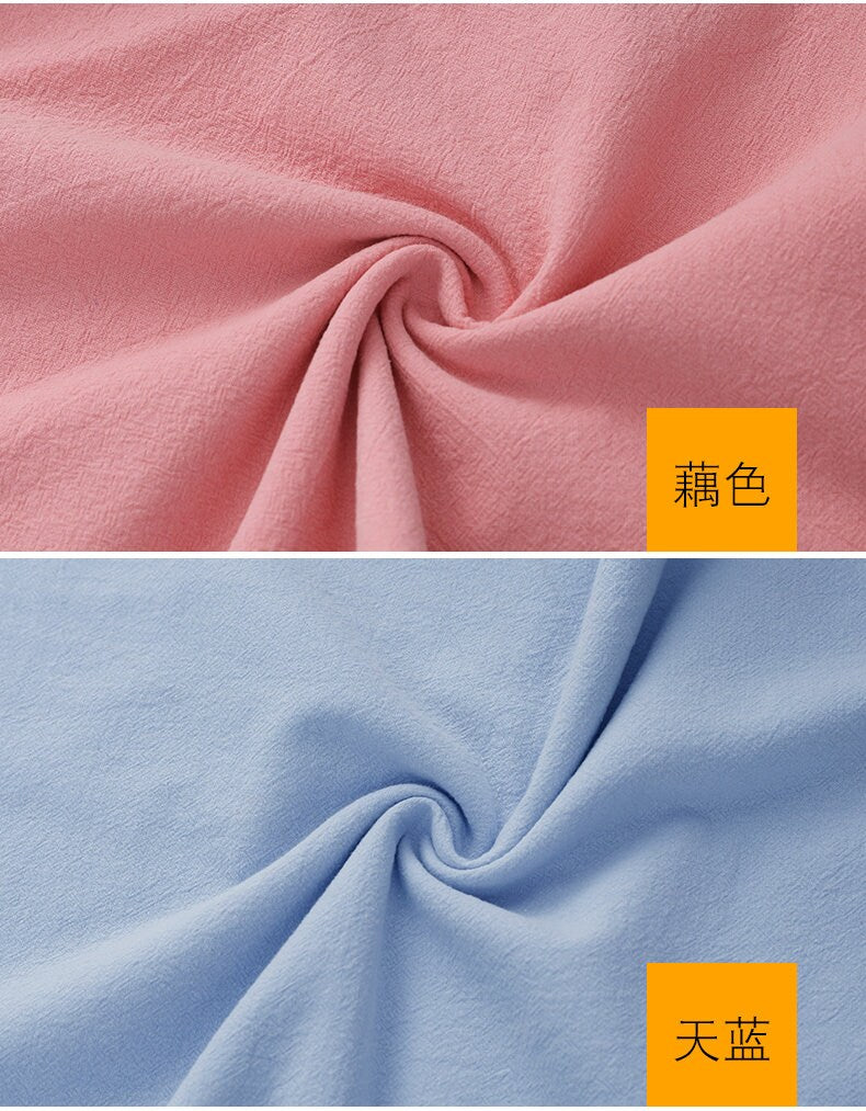 Softened Linen Cotton Blend Fabric: 55"W Stonewashed Quilting Material