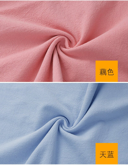 Softened Linen Cotton Blend Fabric: 55"W Stonewashed Quilting Material