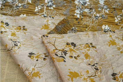 Cloud Jacquard Fabric: 3D Relief Polyester Nylon Blend, 55" Wide