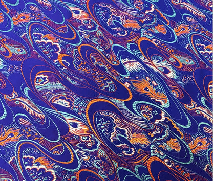 Phoenix Tail Silk Brocade Fabric: 29.5"W Upholstery & Sewing