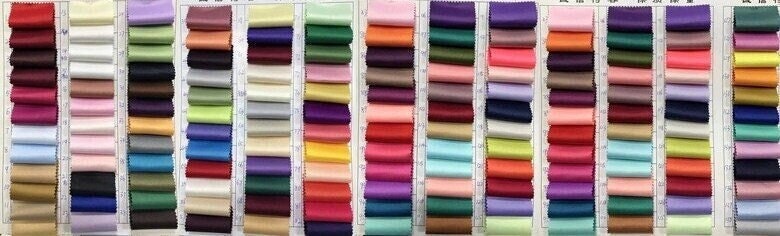 Tissu satiné mat épais : 150 cm de large, 120 couleurs unies, mariage et cosplay