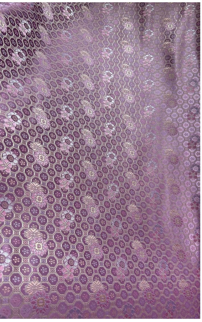 Nishijin Ori Brocade Fabric: Japanese Wedding Silk, 29" Wide