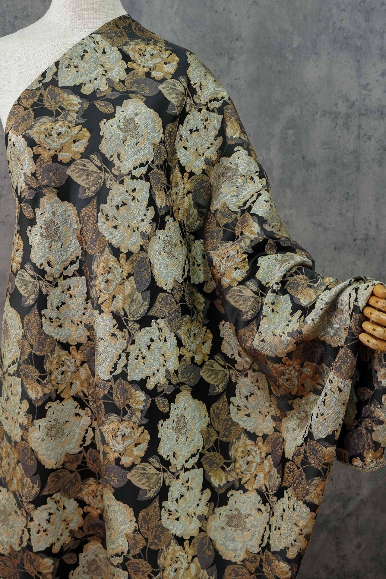 Abstract Floral Jacquard Fabric: 3D Texture Upholstery & Sewing - 60" Wide