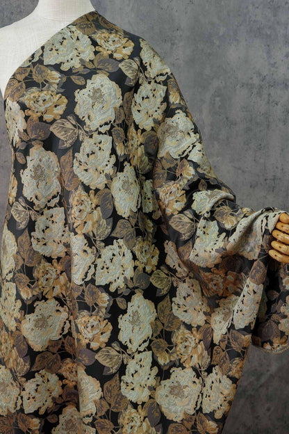 Abstract Floral Jacquard Fabric: 3D Texture Upholstery & Sewing - 60" Wide