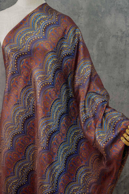 European Artistic Paisley Jacquard Fabric ��� Luxury Upholstery & Fashion Texti"Wide