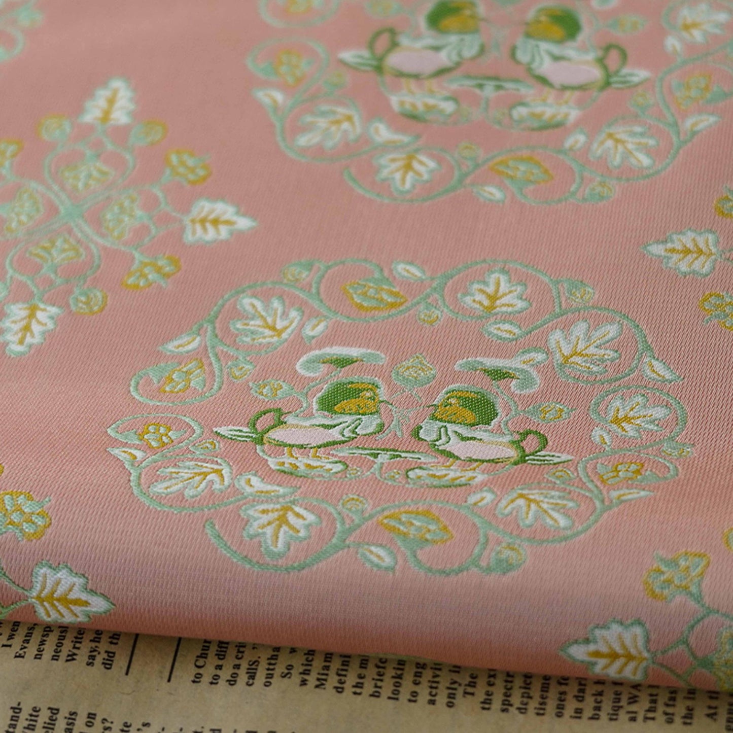 Tissu jacquard brocart Song : ameublement et couture rétro 3D, 165 cm de large