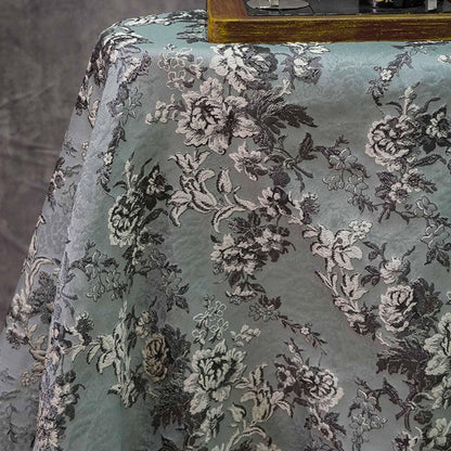 Tissu jacquard brocart style palais : damas floral, 150 cm de large