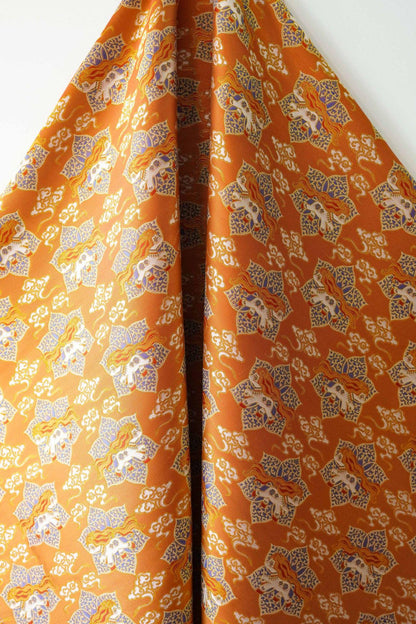 Tissu brocart Song avec jacquard à fils d'or | Brocart de soie chinois de luxe | Tissu à motif impérial traditionnel, 150 cm de large