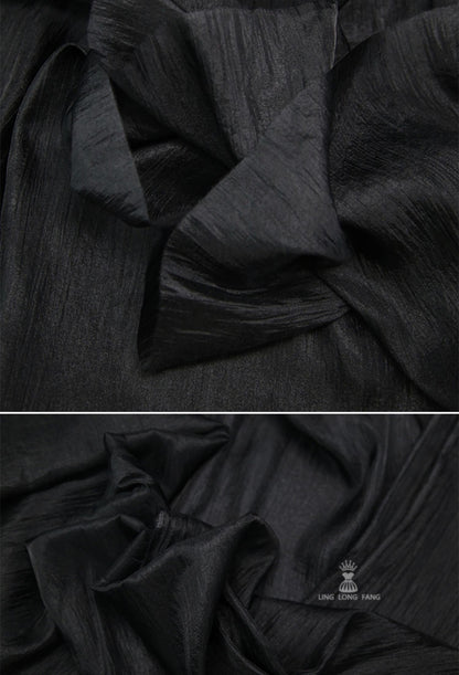 Shiny Glazed Rayon Blend Fabric: Lightweight Pearlescent Material, 59" Wide