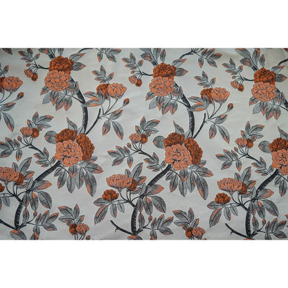 Retro Floral Jacquard Fabric: 3D Designer Upholstery, Costume, Decor