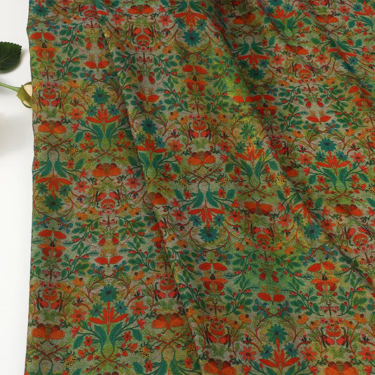 Floral Rayon Blend Fabric | Spring Trail Print, 59"W