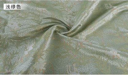 Mongolian Bada Fabric: Tibetan Caisson Pattern, 55"W Polyester