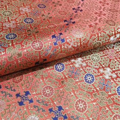 Mongolian Brocade Fabric: 59"W Rayon Cheongsam, Robe, Drapery
