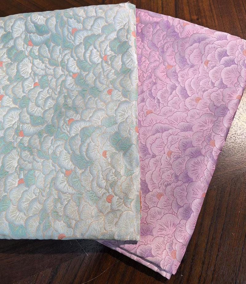Nishijin Woven Jacquard Fabric ��� Japanese Eight-Treasure Kaleidoscope Patte" wide