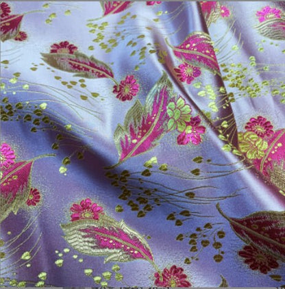 Gold Damask Brocade Fabric: 59"W Rayon Chinese Fabric