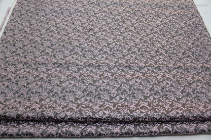 Tissu brocart métallisé à motif cachemire : jacquard chinois, 74 cm de large