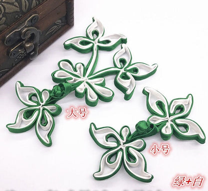Handmade Satin Chinese Knot Buttons: Cheongsam Sewing Fasteners