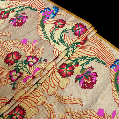 Exotic Dragon Brocade Fabric: Tibetan Thangka Pattern, Costume Sewing Fabric