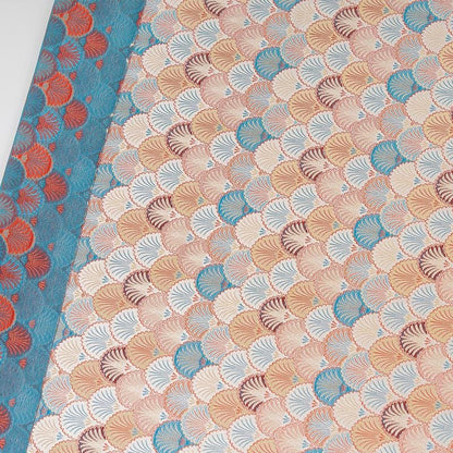 Japanese Shell Kinran Fabric: Pale Pink Brocade, 29.5�ï