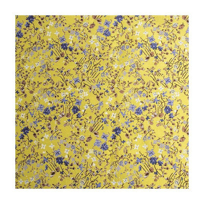 Tissu jacquard à motifs floraux : rayonne polyester gaufrée réversible, 150 cm de large