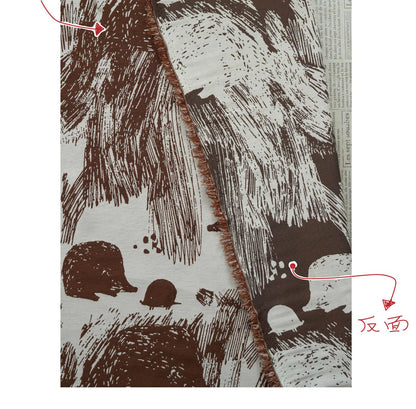 Hedgehog Fabric ��� Hand-Painted Style, Upholstery & Quilti" Wide
