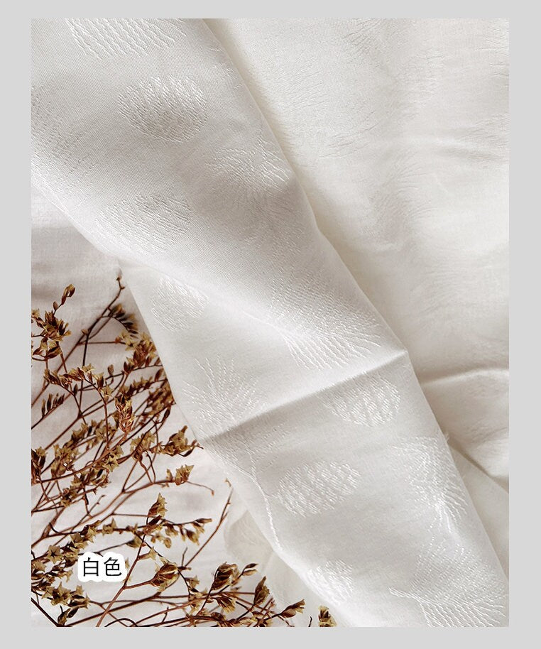Pine Cone Jacquard Fabric: Vintage Green Upholstery Fabric (By The Meter)