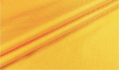 Gold Brocade Fabric: Chinese Jacquard Satin, Home Decor Sewing Fabrics