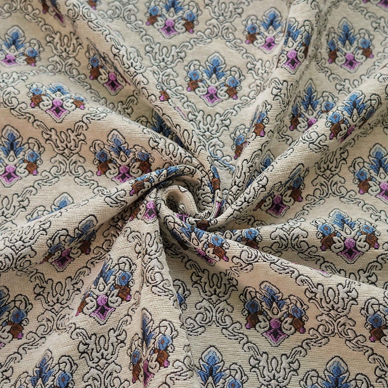 Chenille Upholstery Fabric: 60"W Palace Pattern Sewing Material