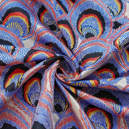 Tissu Plume de Paon : mélange de rayonne teint en fil, 150 cm de large – au mètre