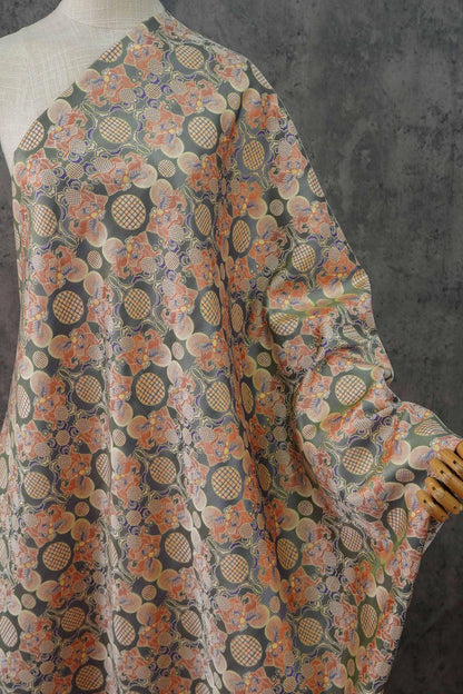 Lion Ball Shu Brocade Fabric | Traditional Qipao Hanfu Costume Upholstery