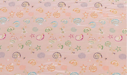 Conch Pattern Rayon Brocade Fabric: 57"W Sewing Material