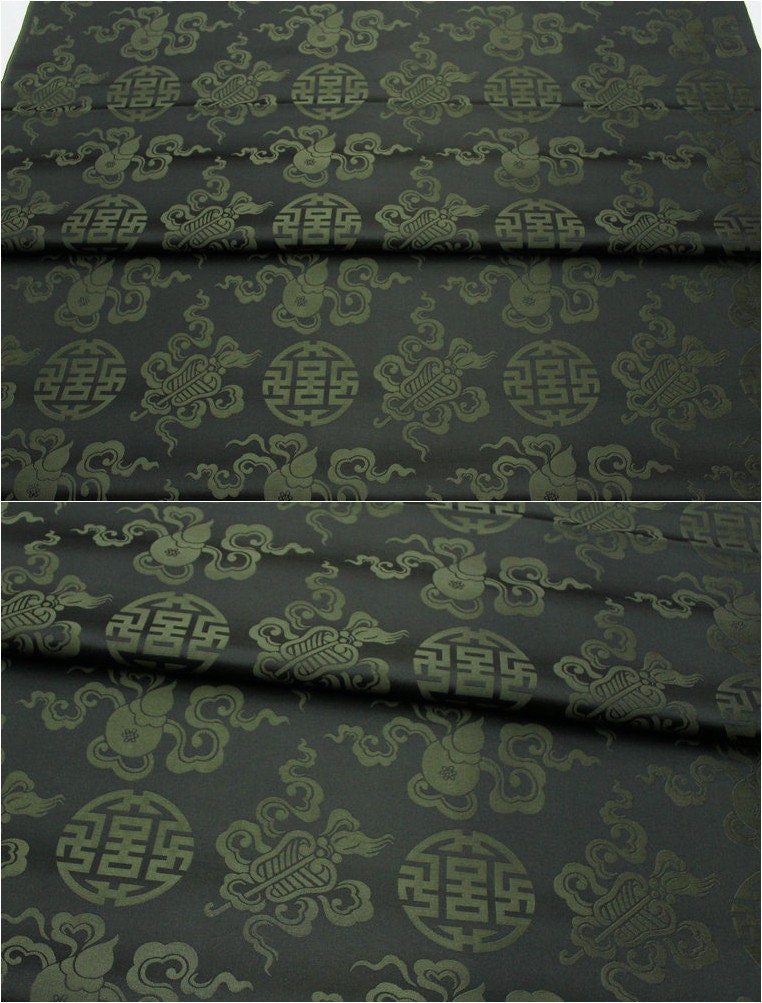 Brocade Fabric: Mongolian Style Jacquard Silk Rayon Blend