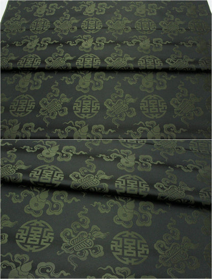 Brocade Fabric: Mongolian Style Jacquard Silk Rayon Blend