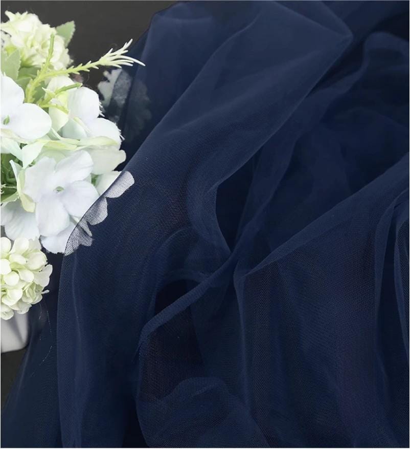 Blue Tone Mesh Fabric ��� Wedding & Party Decorati" Wide (By The Meter)
