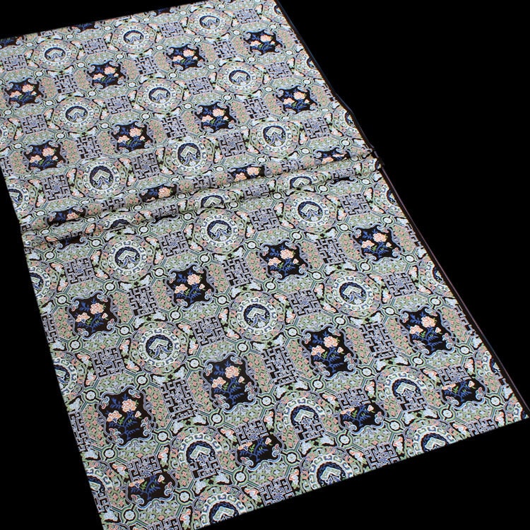 Embroidered Thangka Fabric: Red Tibetan Robe Mount, Upholstery & Costume Fabric