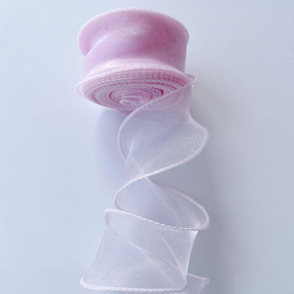 Ruban organza queue de poisson : 4 cm de large, tissu pour nœuds à faire soi-même, décoration de mariage (10 yards)