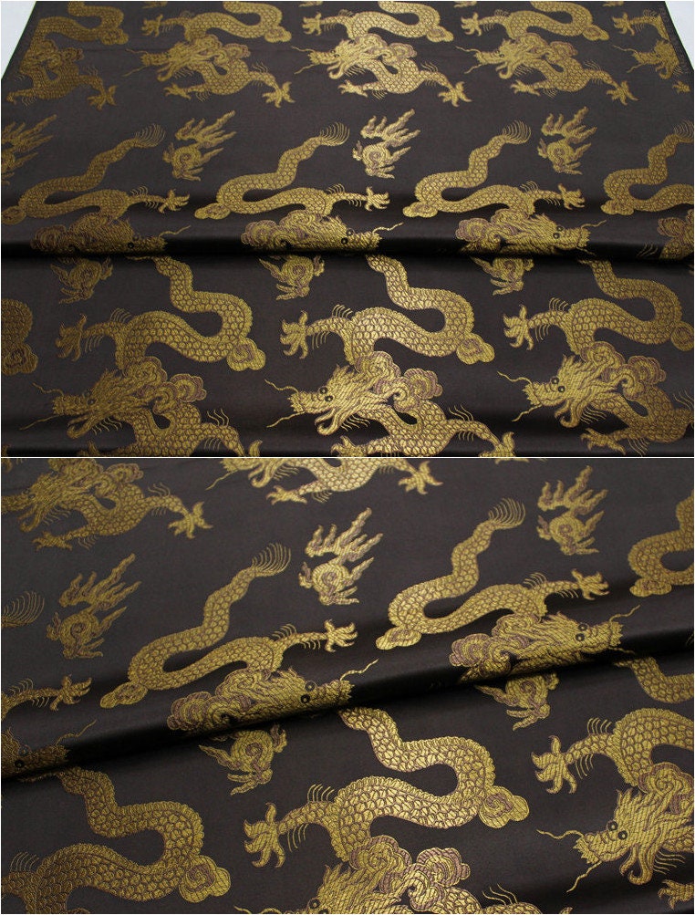 Silk Dragon Brocade Fabric: Cheongsam Sewing Material
