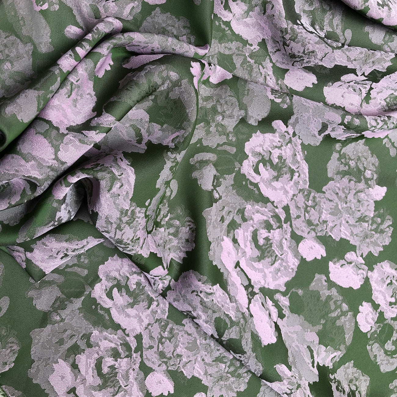 Tissu damassé jacquard à motifs floraux : matériau d'ameublement double face de 150 cm (59 po)