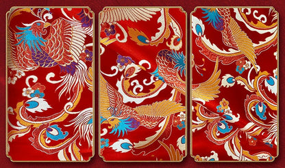 Phoenix Brocade Fabric: Chinese Style Rayon, Tibetan Gown Robe, 59"W