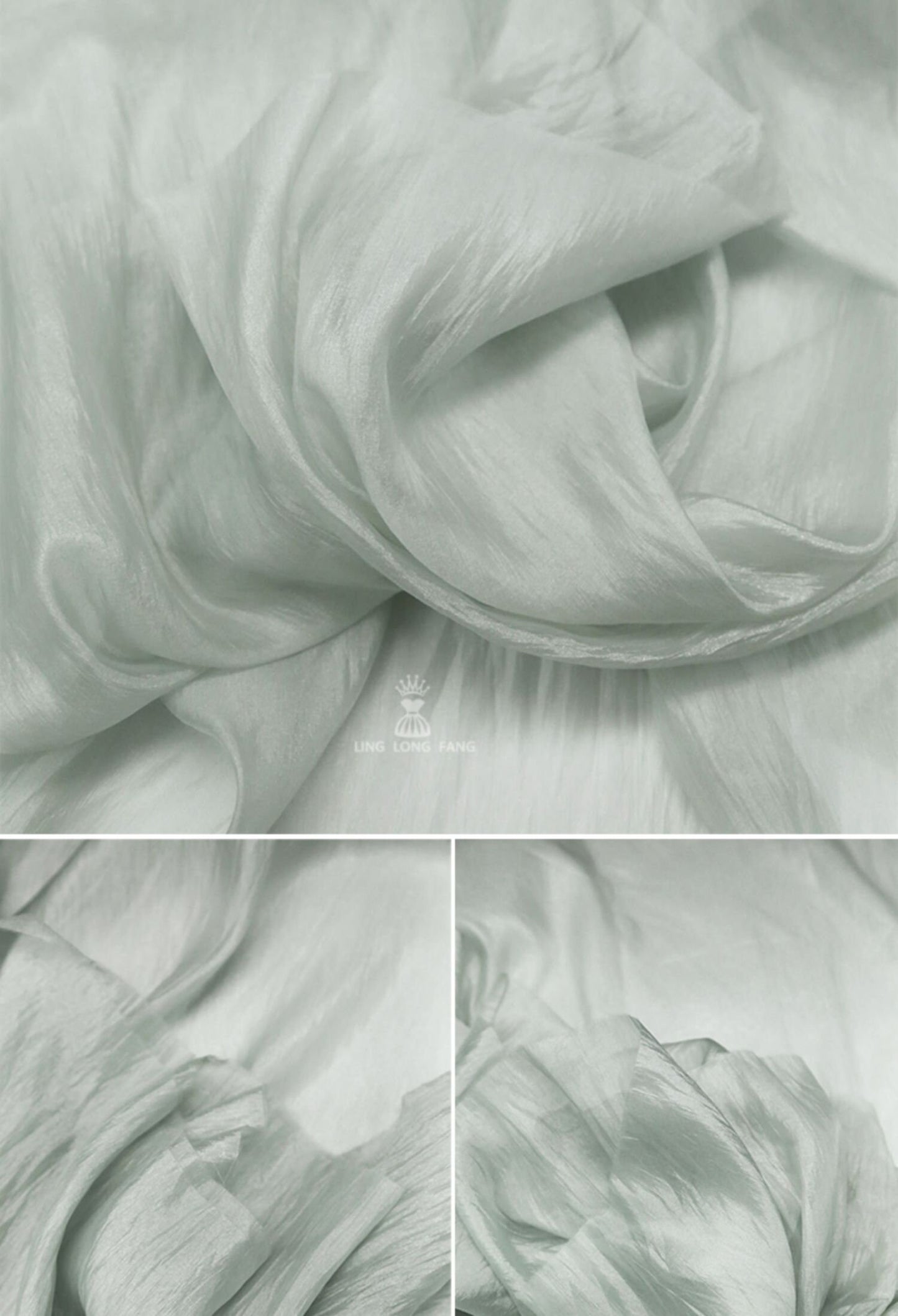 Shiny Glazed Rayon Blend Fabric: Lightweight Pearlescent Material, 59" Wide