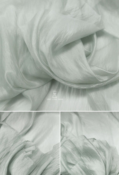 Shiny Glazed Rayon Blend Fabric: Lightweight Pearlescent Material, 59" Wide