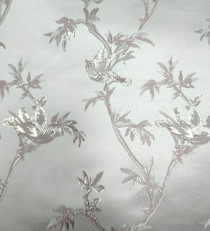 Tissu jacquard à motif d'oiseaux et de fils d'or : matériau d'ameublement de 150 cm de large