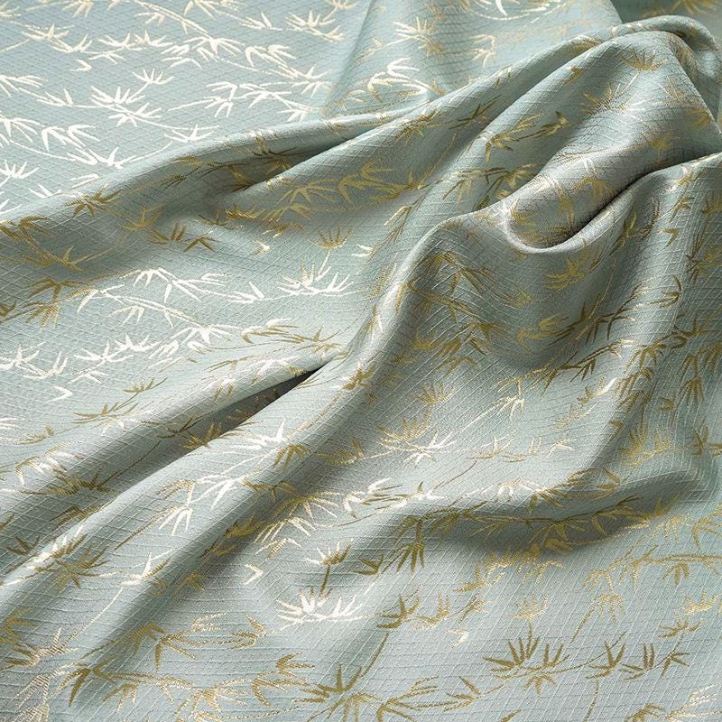 Bamboo Diamond Jacquard Fabric: 60"W Rayon Blend Drapery