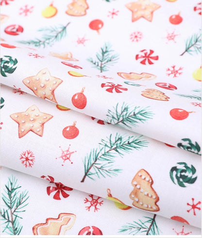 Christmas Santa 'Ho Ho' Print Cotton Fabric: Holiday Sewing, Costume, Decor