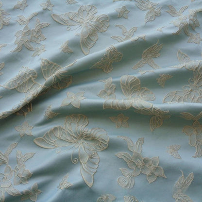 Gold Embroidered Jacquard Fabric: 57"W Luxury Upholstery, Costume, & Decor