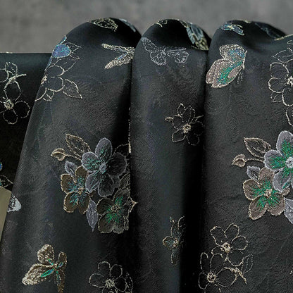 Luxury Embossed Jacquard Fabric for Dresses ��� Elegant Textured Couture Materi"W