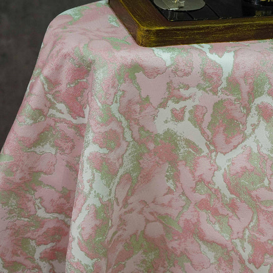 Pink Floral Jacquard Fabric: Retro Style Upholstery & Sewing, 60" Wide