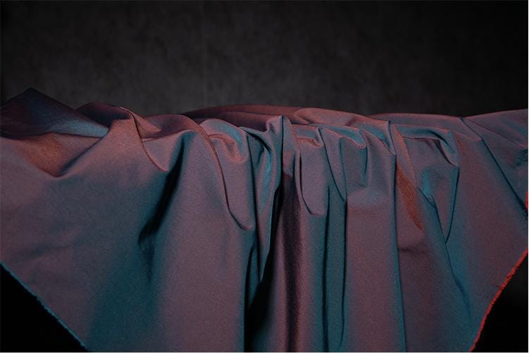 Two-Tone Windbreaker Fabric: Fantasy Color Fashion Coat Material