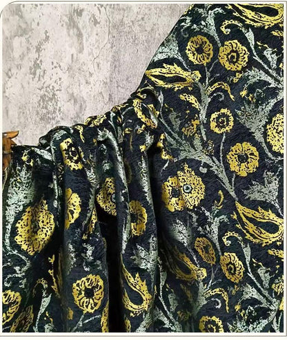 Sunflower Velvet Chenille Fabric ��� Thick Upholstery & Craft Materi" Wide